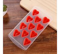 Bac à glaçons en silicone Bac à glaçons Design Bac à glaçons BPA Free Coeur en silicone Rouge