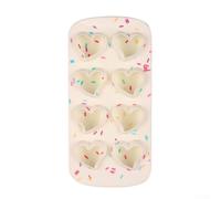 Bac à glaçons en silicone en forme de cœur pour boissons fraîches et desserts - Flexible - Sans moisissure - Outil de cuisine pour cocktails et chocolats - Design compact - Couleur : 21,5 x 10,5 cm (A
