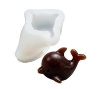 Bac à glaçons en silicone en forme de dauphins de dessin animé qui forme parfaitement des glaçons et de la gelée, complément parfait à tous les moules en silicone de cuisson de cuisine