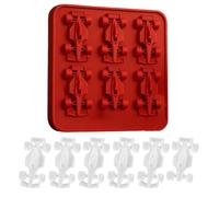 Bac à glaçons en silicone - Forme créative en forme de voiture de course - Design anti-adhésif flexible - Multi-usage - Refroidissement efficace pour cocktails, spiritueux, jus, whisky, vin, boissons