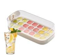 Bac à glaçons en silicone,plateau en silicone pour cubes de glace 21 compartiments pour congélateur - grande capacité conteneur flexible pour réfrigérateur domestique boissons eau whisky cocktail