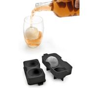 Bac à glaçons, en silicone, pour 4 glaçons, noir