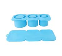 Bac à glaçons en silicone pour gobelet, 3 tailles, démoulage facile, passe au lave-vaisselle, parfait pour les tasses de 880,5 g/1,2 l, jus de congélateur et whisky, bleu