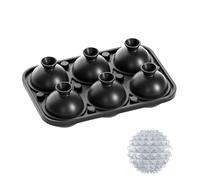Bac à glaçons gravés pour loisirs créatifs, cocktails, boules de glace transparentes avec 6 cavités pour la maison, les pubs et les événements spéciaux, grands moules pour whiskies