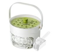Bac à glaçons - Machine à glaçons double couche avec poignée | Plateau de refroidissement pour cuisine, camping, pique-nique, usage quotidien | Outil de moulage de glace réutilisable pour boissons