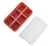 Bac à glaçons portable avec couvercle pour 6 boîtes à glaçons pour boîte à cubes fabriqué pour une utilisation à la maison ou à l'extérieur avec construction fiable (rose)