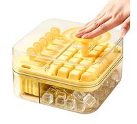 Bac à glaçons portable réutilisable avec bouton pression pour congélateur | Moule à glace d'été pour le camping, la maison, la cuisine, le bar, le café, le bureau, le pique-nique, le camping