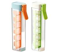 Bac à glaçons pour congélateur - 2 pièces faciles à démouler à la main | Machine à blocs à 6 cavités | Outil de refroidissement pour boissons, café, whisky, cocktail, cuisine, fête, cube carré en