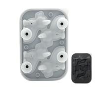 Bac à glaçons pour congélateur, 4 cavités en forme de chien mignon, moule à glace en forme d'animal mignon, pour réfrigérateur, maison, boissons, café, vin, lait, jus de fruits