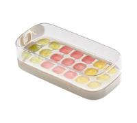 Bac à glaçons pour congélateur avec couvercle - 21 compartiments en silicone - Moule à glaçons flexible - Grande capacité pour whisky, café, boissons