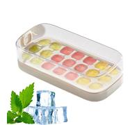 Bac à glaçons pour congélateur avec couvercle - 21 compartiments - Moule à glaçons en silicone - Grand volume - Moule flexible pour café, cocktails, whisky, maison, eau, réfrigérateur