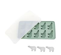 Bac à glaçons pour congélateur - Conteneur à glaçons en silicone à 10 cavités avec couvercle - Outils et gadgets spéciaux pour whisky, café, cocktails, bonbons
