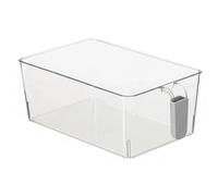 Bac à glaçons pour congélateur de style tiroir, bac à glaçons de qualité alimentaire pour animaux compagnie, rangement hautement transparent avec poignée, organisateur réfrigérateur