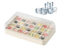 Bac à Glaçons pour Congélateur - Empilable Grande Capacité,Démoulage Facile Pour Glaçons Parfaits,Idéal pour Cocktails Bourbon Vin Vacances à la Plage Maison Restaurant