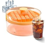 Bac à glaçons pour congélateur | Machine à glace empilable avec revêtement anti-adhésif, bacs à glaçons empilables avec boîte de rangement - Pour préparation de cocktails, bar à la maison, plaisir du