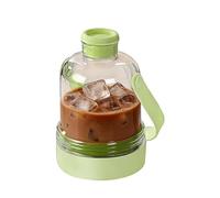 Bac à glaçons pour congélateur - Moule de congélation de bloc froid, paille intégrée et bouteille de boisson à poignée, récipient de génération de cubes réfrigérés à double usage, récipient de