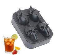 Bac à glaçons pour congélateur, moule réutilisable pour la fabrication de blocs réfrigérants, moule à glaçons en silicone en forme de tête de mort, pour refroidir, faire de la glace, whisky, cocktails