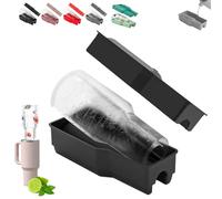 Bac à glaçons pour gobelet Stanley de 1,2 l, moule à glaçons cylindrique en silicone avec couvercle et poubelle pour congélateur, facile à remplir et à démouler pour boissons, jus, whisky, cocktails