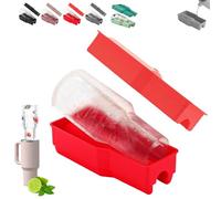 Bac à glaçons pour gobelet Stanley de 1,2 l, moule à glaçons cylindrique en silicone avec couvercle et poubelle pour congélateur, facile à remplir et à démouler pour boissons, jus, whisky, cocktails