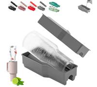 Bac à glaçons pour gobelet Stanley de 1,2 l, moule à glaçons cylindrique en silicone avec couvercle et poubelle pour congélateur, facile à remplir et à démouler pour boissons, jus, whisky, cocktails