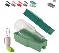 Bac à glaçons pour gobelet Stanley de 1200 ml, moule à glaçons cylindrique en silicone avec couvercle et poubelle pour congélateur, facile à remplir et à démouler pour boissons, jus, whisky, cocktails