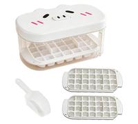 Bac à glaçons, récipient de congélation, adorable boîte portable, pliable de qualité alimentaire, couvercle à démoulage, empilable, rangement compact, design à refroidissement rapide, pour fête à la