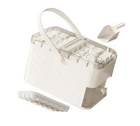 Bac à glaçons réutilisable avec couvercle et poubelle - Bac à glaçons facile à démouler - Boîte de rangement pour congélateurs durables
