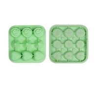 Bac à glaçons romantique en silicone en forme de cœur et diamant Rose romantique Convient pour la cuisine et un usage quotidien vous offrant une commodité sans souci (vert clair)