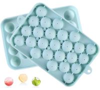 Bac à glaçons rond en silicone souple avec couvercle amovible réutilisable 25 mini moules empilables pour refroidir le whisky, le cocktail, le café, sans BPA