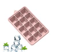 Bac à Glaçons Silicone | 15 grilles avec couvercle à dégagement facile de qualité alimentaire - Plateaux de congélation en silicone | pour Cocktail Café Eau Chocolat Bonbons Gelée Dessert Maison Bar F