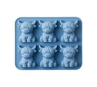 Bac à glaçons Whisky, Moule réutilisable 2 pièces avec forme de vache 3D amusante, Bac à glaçons, Pour Usage Domestique Réfrigérateur Cocktails Boissons Fraîches Pâtisserie Eau Cuisine