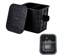 Bac à Graisse 45 L - Séparateur Huile-Eau léger avec Panier filtrant et Plaque de séparation, intercepteur de Graisse sous évier pour la Maison, la Cuisine, Le Restaurant, Le café, la cantin