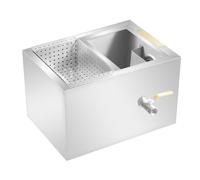 Bac à Graisse Restaurant - Commercial Intercepteur De PièGe à Graisse En Acier Inoxydable - SéParateur D'Huile Et D'Eau -SéParateur Huile-Eau De Restauration PièGe à Graisse Commercial En Acier Inoxyd