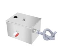 Bac à graisse, séparateur d'eau et de graisse sous évier en acier inoxydable, filtre à graisse