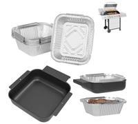 Bac à graisse universel avec 10 doublures en aluminium pour barbecues à gaz propane Royal 5/6 brûleurs, pièces de rechange pour Royal 5401T GA5403B GA5403C GA5404G GA5404H GA6402B GA6402C GA6402H