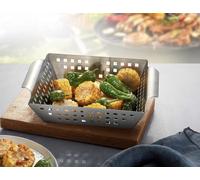 Bac à griller 33 x 28 x 7.5 cm cuisson barbecue légumes poissons pommes de terre