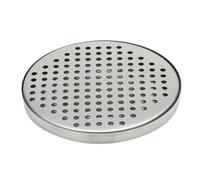 Bac à huile et égouttement en acier inoxydable pour cuisine, diamètre 140 | Acier antirouille, construction robuste, plateau d'égouttement pour bouteilles de vin, parfait pour les cafés