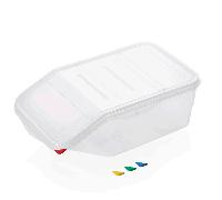 Bac à ingrédients/de stockage HACCP en Polypropylène 22 L 560 mm l 340 mm H 200 mm - WAS Germany
