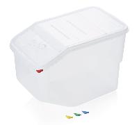 Bac a ingrédients/de stockage HACCP en Polypropylène 50 L 560 mm l 340 mm H 400 mm - WAS Germany