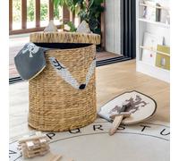 Atmosphera - Bac à Jouet Renard - Jacinthe d'eau tressée H50 cm