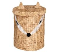Bac à jouet renard jacinthe d'eau tressée H50cm - Atmosphera createur d'interieur