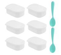 Bac À Légumes Pour Réfrigérateur 6 Pièces, Cuillères 2 Pièces, Contenants De Conservation Des Aliments Avec Couvercles, Mini-Conteneurs De Congélation, Contenants De Congélation Des Aliments