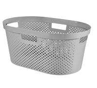 CURVER INFINITY DOTS 39L Panier a linge 58,5 x 26,5 x 38,5 cm, gris 04755-099