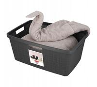 Bac à linge Curver Jute 46 L, anthracite