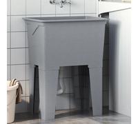 Bac à Linge Cuve de Lavage Évier de Lavabo Intérieure Extérieure Résine vidaXL