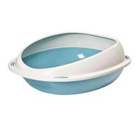 Bac à litière - AIMÉ - Oval avec rebord amovible - Pour Chat - 45 x 36 x 15,5 cm