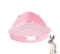 Bac À Litière Animaux - Toilettes Anti-Éclaboussures Triangle avec Bord Haut, Grande Capacité | Plateau De Litière d'angle Amovible pour Chinchilla Et Petit Animal De Compagnie