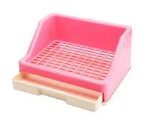 Bac à litière anti-fuite pour lapin, pot sans stress pour animaux de compagnie avec tiroir amovible, litière confortable pour petits animaux, litière à tiroir