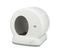 Bac a litiere - Auto-nettoyant - Plastique - 53 × 55,5 × 52 cm - Blanc