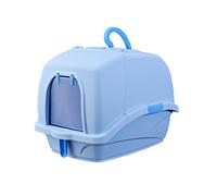 Bac à litière automatique, Cat Sand Basin Deluxe Super Size Entièrement fermé Anti-éclaboussures Chat Toilettes Bassin de lit Kit de dressage de toilettes for chats Produit de litière for animaux de c